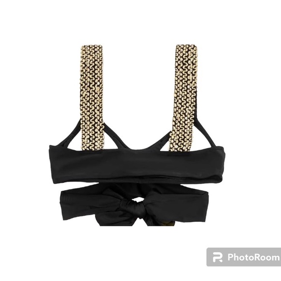 BNWT Eomenie Crisscross High Waisted Wrap Bikini Tie Back - Picture 2 of 5